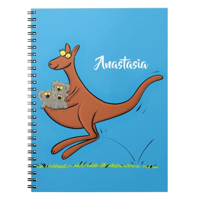 Carnet Illustration de dessin animé Cute kangaroo et koal (Devant)