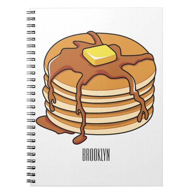 Carnet Illustration de dessin animé de Pancake (Devant)