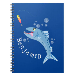 Carnet Illustration de dessin animé de pêche de barracuda