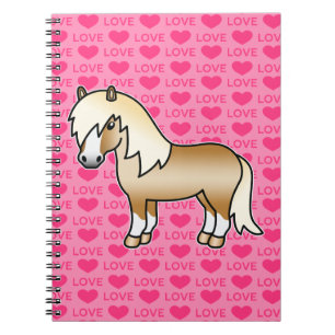 Carnet Illustration de dessin animé de poney Shetland Pal