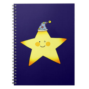Carnet Illustration de dessin animé d'étoile mignonne et