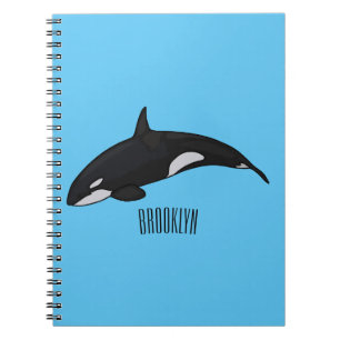 Carnet Illustration de dessin animé d'orque