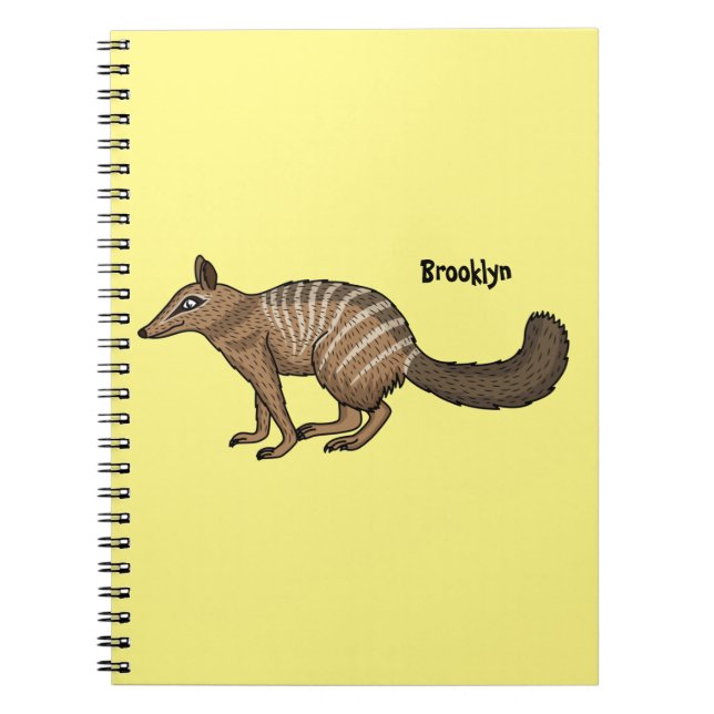 Carnet Illustration de dessin animé joyeux numbat (Devant)