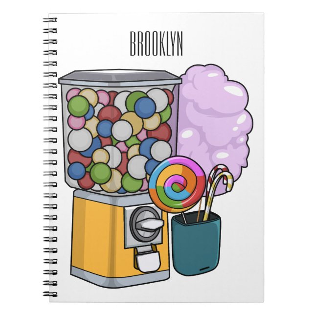 Carnet Illustration de dessin de bonbon (Devant)