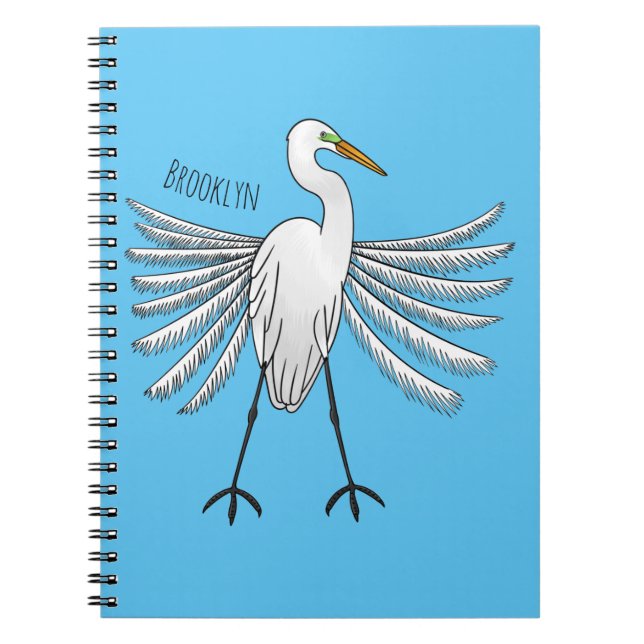 Carnet Illustration de dessin d'oiseau de grand feu (Devant)