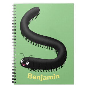 Carnet Illustration de dessin mignon millipede