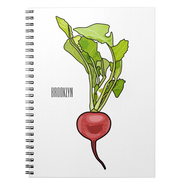 Carnet Illustration de dessin Radish (Devant)