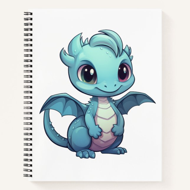 Carnet Illustration de dragon de dessin animé (Devant)