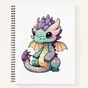 Carnet Illustration de dragon de dessin animé