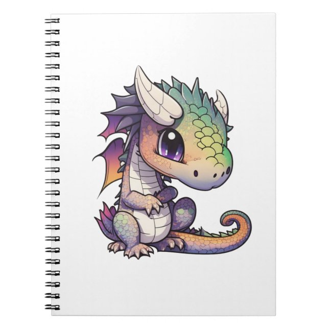 Carnet Illustration de dragon de dessin animé (Devant)