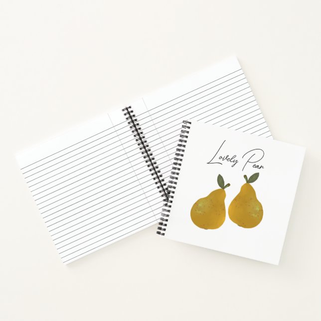 Carnet Illustration de fruit de poire  (Intérieur)