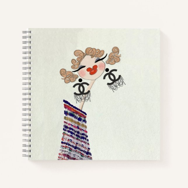 Carnet Illustration de Gabrielle Coco, amoureuse de la mo (Devant)