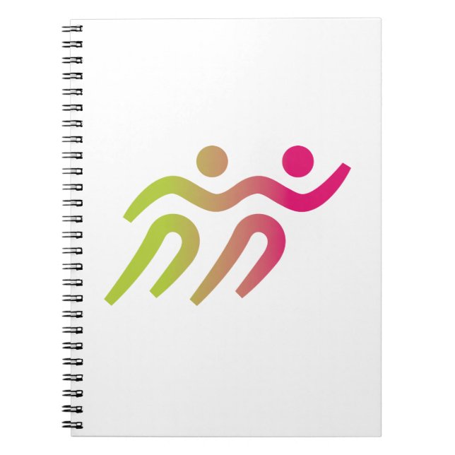 Carnet illustration de groupe de coureurs (Devant)