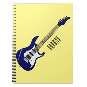 Carnet Illustration de guitare électrique