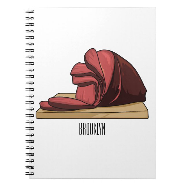 Carnet Illustration de jambon (Devant)