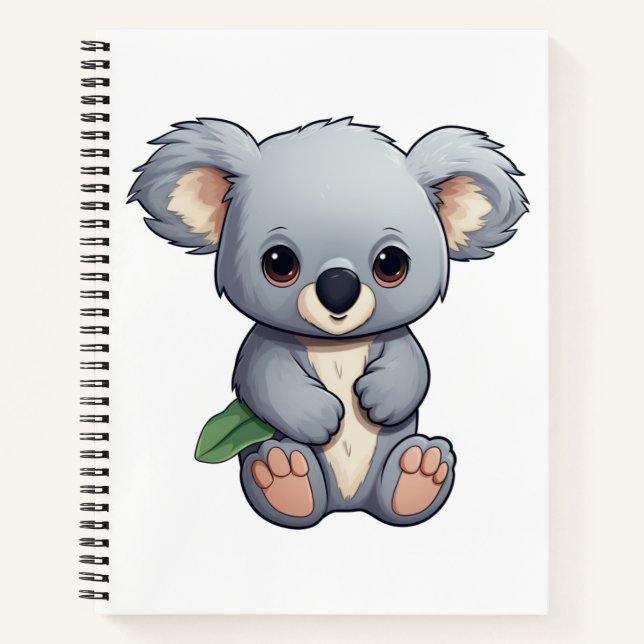 Carnet Illustration de koala du dessin animé (Devant)