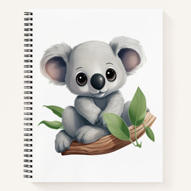 Carnet Illustration de koala du dessin animé (Devant)