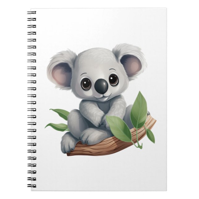 Carnet Illustration de koala du dessin animé (Devant)