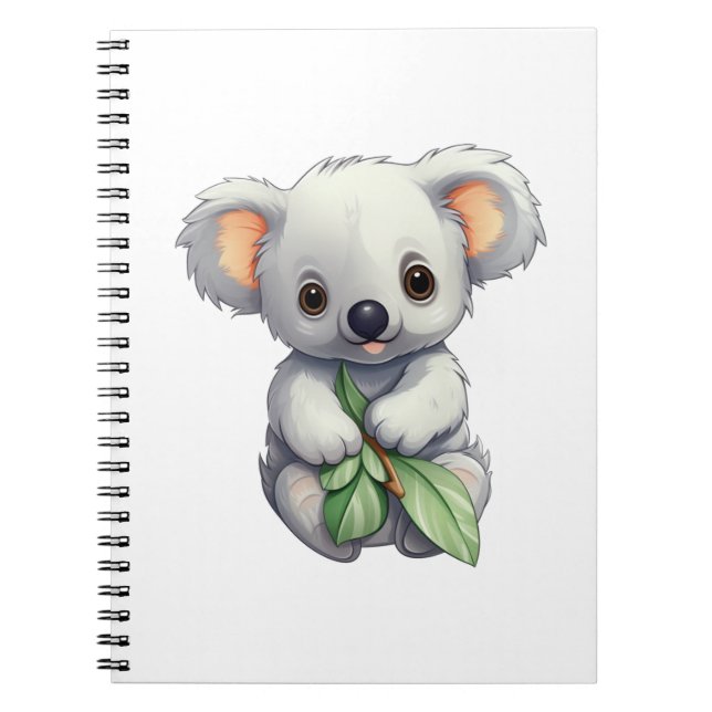 Carnet Illustration de koala du dessin animé (Devant)