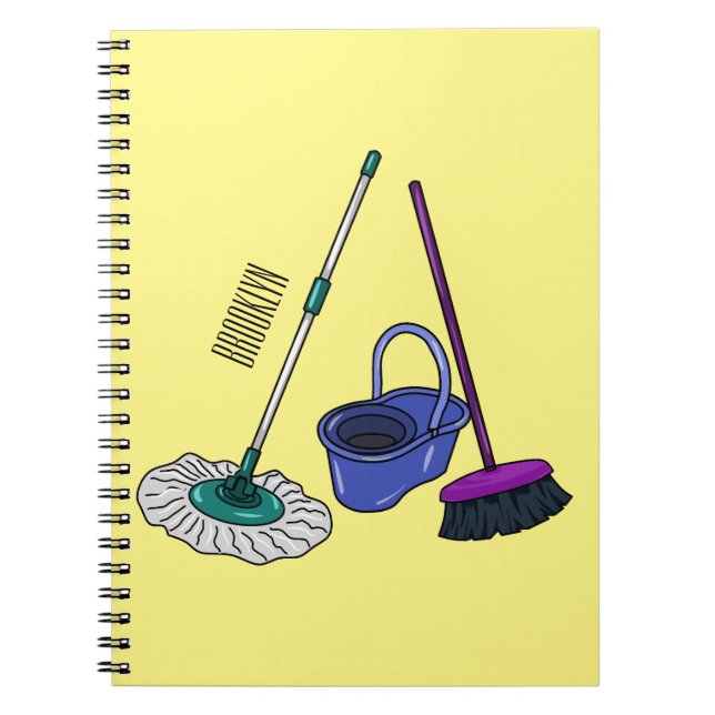 Carnet Illustration de la bande dessinée Broom & mop (Devant)