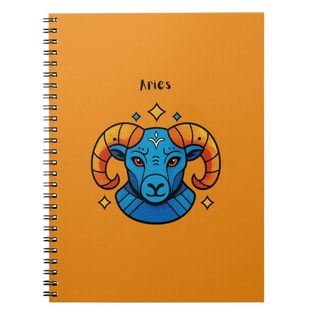 Carnet Illustration de la Brebis du signe du zodiaque Bél (Devant)