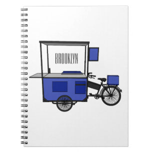Carnet Illustration de la charrette alimentaire