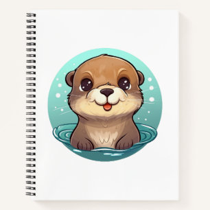 Carnet Illustration de la loutre de dessin