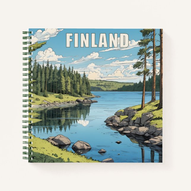 Carnet Illustration de la nature finlandaise (Devant)