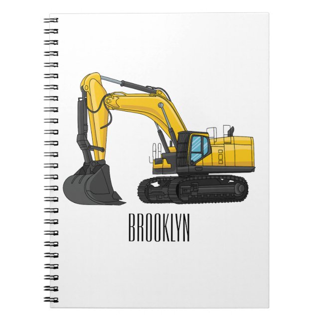 Carnet Illustration de la pelle Crawler (Devant)