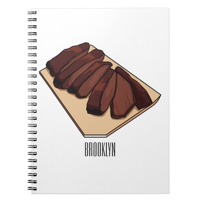 Carnet Illustration de la poitrine de boeuf (Devant)
