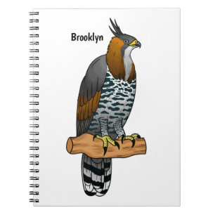 Carnet Illustration de l'aigle à faucon orné