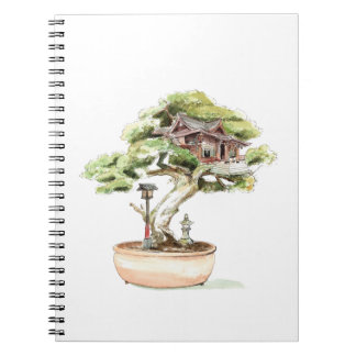 Carnet Illustration de l'arbre Bonsai