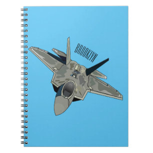Carnet Illustration de l'avion de chasse