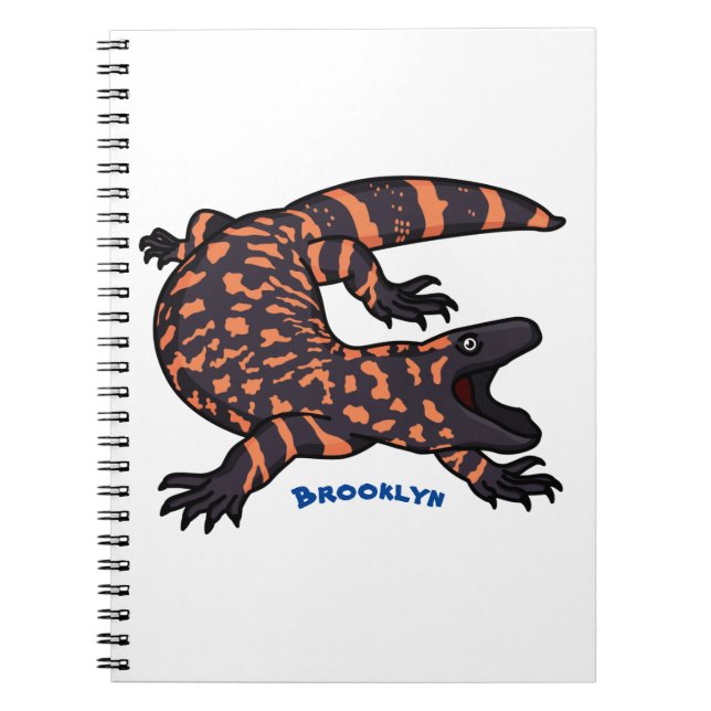 Carnet Illustration de lézard géant affamé (Devant)