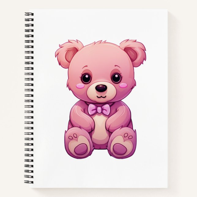 Carnet Illustration de l'ours de dessin (Devant)