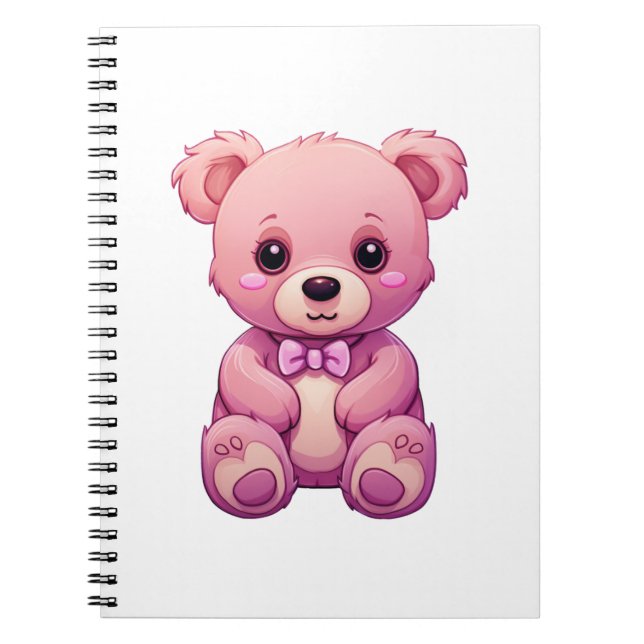 Carnet Illustration de l'ours de dessin (Devant)