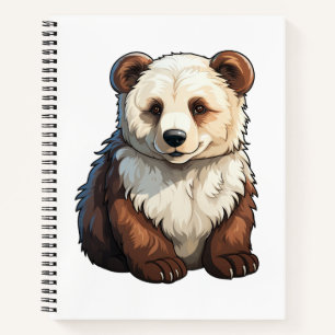 Carnet Illustration de l'ours de dessin