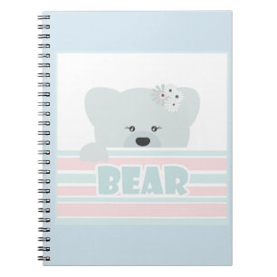 Carnet Illustration de l'ours imprimés pour enfants