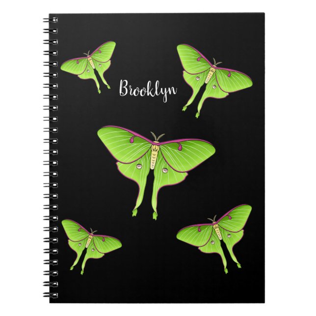 Carnet Illustration de Luna Moth (Devant)