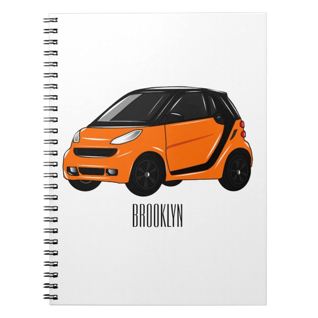Carnet Illustration de micro-voiture (Devant)