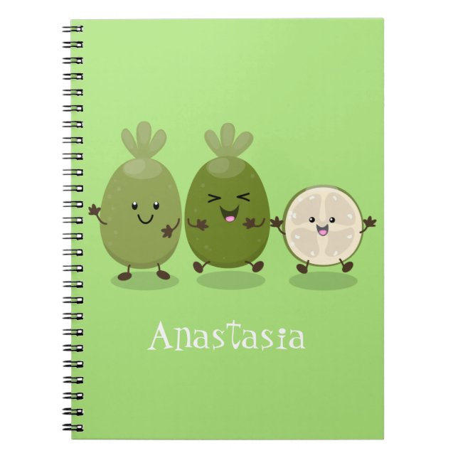 Carnet Illustration de mignonne guava feijoa (Devant)