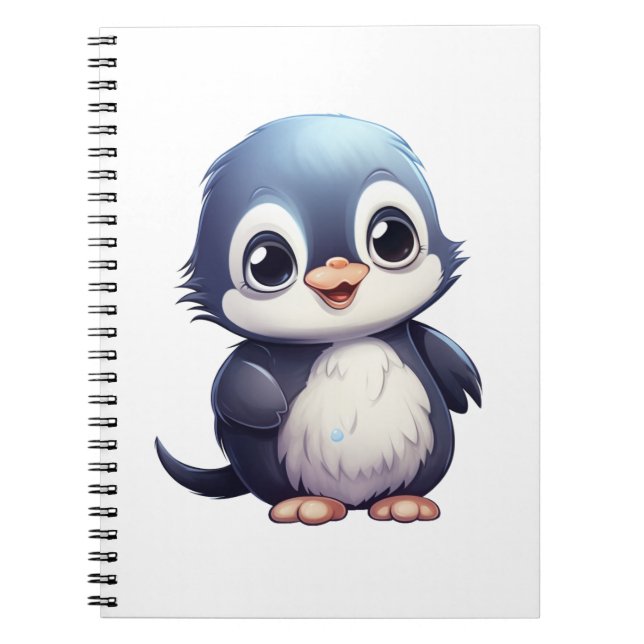 Carnet Illustration de pingouin de dessin (Devant)