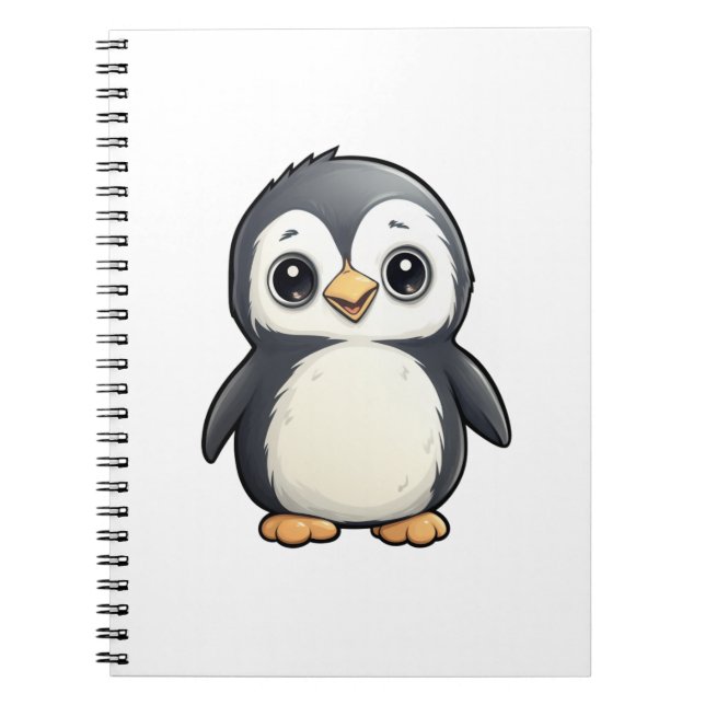 Carnet Illustration de pingouin de dessin (Devant)