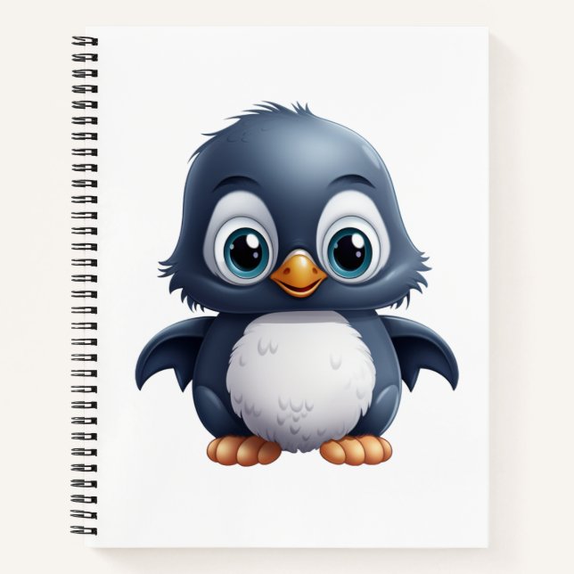 Carnet Illustration de pingouin de dessin (Devant)