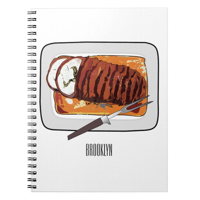 Carnet Illustration de poitrine de dinde rôtie (Devant)