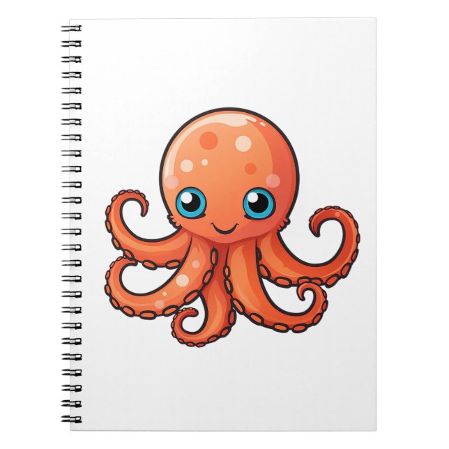 Carnet Illustration de poulpe de dessin (Devant)