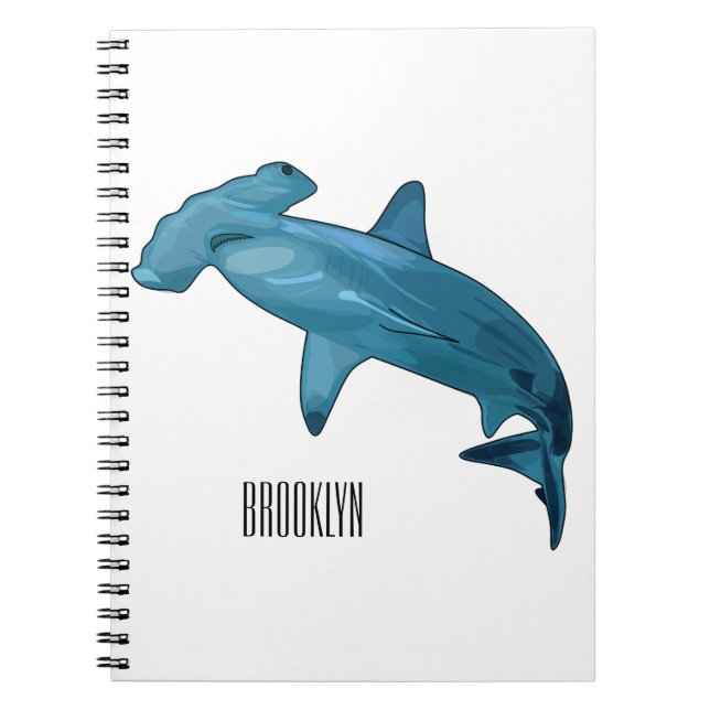 Carnet Illustration de requin marteau (Devant)