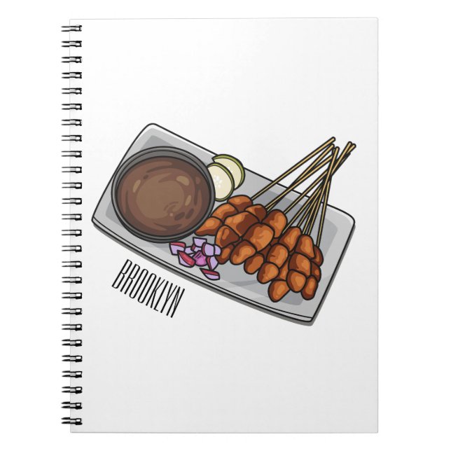 Carnet Illustration de Satay (Devant)