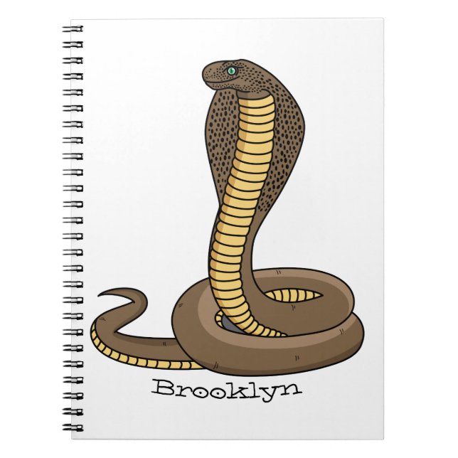Carnet Illustration de serpent à cobra Brown (Devant)