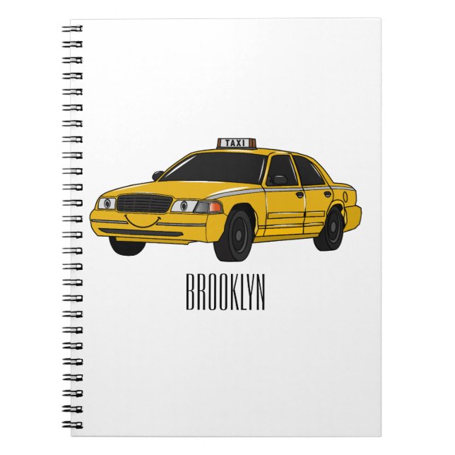 Carnet Illustration de taxi (Devant)